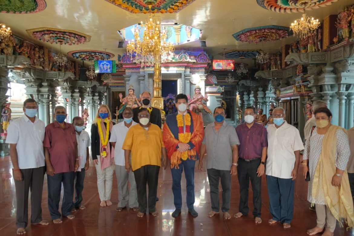 European Union Embassy Malaysia made a visit to Sri Subramaniar Temple